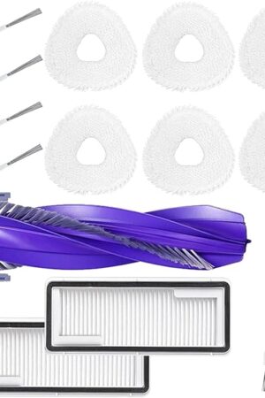 14 pack Accessories Kit Replacement For NARWAL Freo X Ultra Robot Vacuum, 1 Pack Main Brush, 2 Pack Filters, 6 Pack Mop, 4 Side Brushes, 1 Pack Cleaning Brush