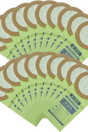 20 Pack 100331 Backpack Vacuum Bags Fit for ProTeam 10 QT Backpack Vacuum Cleaner，Replace #100331 Open Cirular Collar