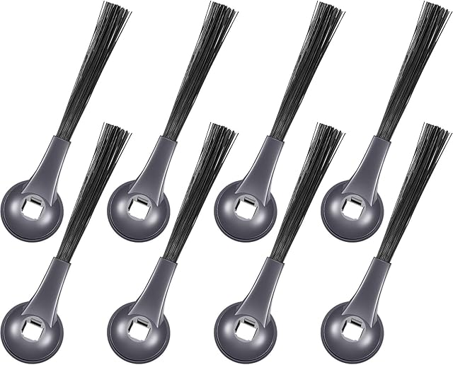 8 Pieces Side Brushes Replacement Part Compatible with Shark ION Robot IQ R101AE (RV1001AE), RV1100, RV1101, RV2011DRUS, RV912S, 102KY1000, UR1105ARUS Vacuums Cleaner Accessory