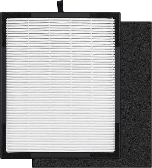 Air Purifier Filter for Zigma Aerio-300: Hepa Air Purifier Filter Replacement 1 High-Efficiency True HEPA Filter - 1 Carbon Pre-Filters Carbon filter Room Home