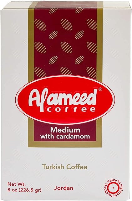 Al Ameed Coffee (Medium Roast with Cardamom, Pack - 1)