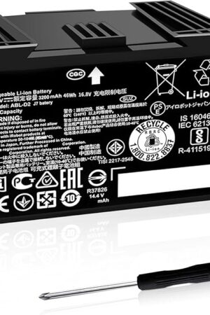 3200mAh ABL-D2 Battery for iRobot Roomba j7 i7 i8 i4 i3 e5 e6 Series j7+ j7550 i4 i4+ i4150 i8+ i8550, for Roomba Combo j5 i5 j7+ j9+Series Base Robots Blade, Roomba Lithium Ion Battery ABL-D2 14.4V