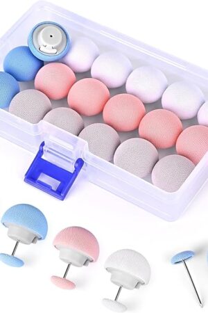 20Pcs Duvet Pin Duvet Clips, Pins Fasteners, Duvet Cover Pins Comforter Clips, One Key to Open The Duvet Clips to Prevent Shifting, Suitable for Quilts, Cushions, Curtains(White+Blue+Pink+Gray)