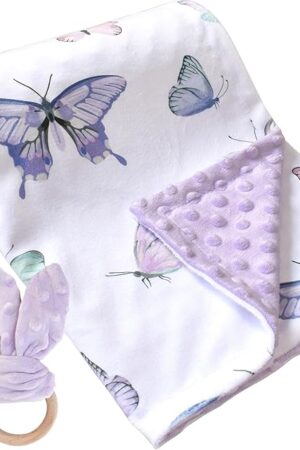 Baby Blankets for Boys Girls Soft Minky Blanket for Newborn Infant Toddler Used for Crib Stroller Nursery (Butterfly)