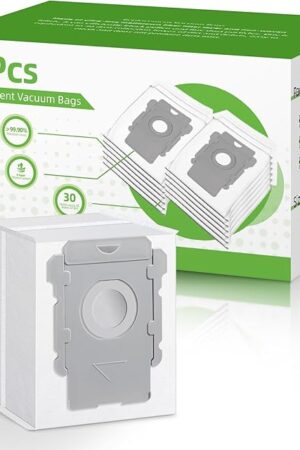 12 Pack Vacuum Bags, Effective Dust Filtration,Compatible with iRobot Roomba i& s & j Series, for i3+, i4+, i5+, i6+,J6+, i7, i7+(7550) j7, j7+, i8+, J8+, J9+, s9+ Automatic Dirt Disposal Bags