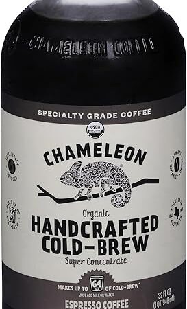 Chameleon Cold Brew Organic Espresso Cold Brew Coffee, 32 FZ