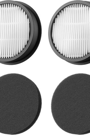 VC70 Vacuum Cleaner Replacement HEPA Filter 2 pcs and Sponge filter 2 pcs