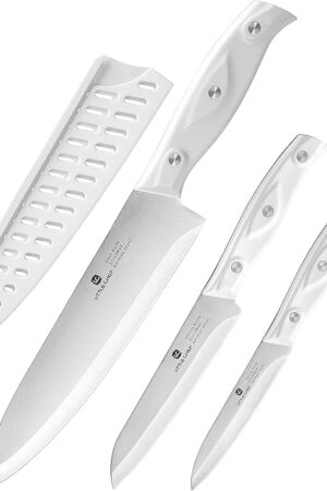 3PCS Chef Knife, Ultra Sharp Kitchen Knife, High Carbon Stainless Steel Chef knife set