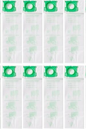 CF Clean Fairy 12Pack Micro Synthetic Cloth Bags Compatible With Sebo C G & X series & Windsor Sensor S12 S15 XP12 XP15 XP18 SR12 SR15 SR18 Versamatic Plus Replacement for 5093AM Vacuum Filter Bags
