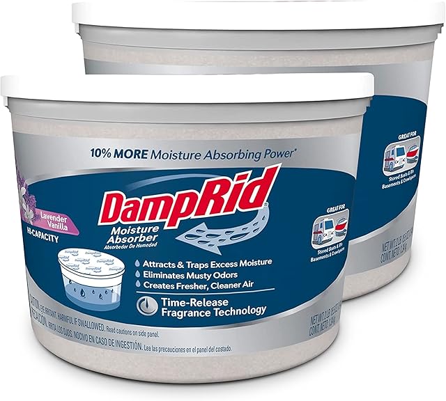 DampRid Moisture Absorber 2 Pack Lavender Vanilla 2 lb. 15.5 oz.