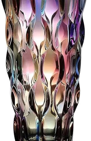 CEMABT Glass Vases for Flowers，Thickened 3.4 lb Morden vases for Tables Centerpieces, vase for Home Decor, Crystal,Colorful and Clear Rose Large Vases Christmas Day Gifts(Heavy Duty)