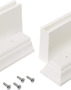 Zenna Home Over The Toilet Storage Leg Extension Kit, Plastic Height Adjusters for Bathroom Storage Units, Sturdy Design Adds 3 or 4.5 Inches of Clearance, White