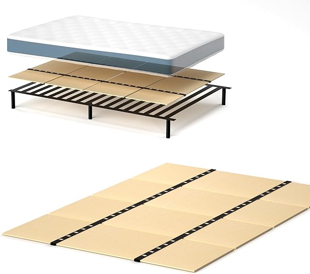 Folding Box Spring, Bed Plate,Queen Bed Board Under Mattress Support,Bed Plate Support Plate, Bed Plate Under, Twin 60"x 30" 