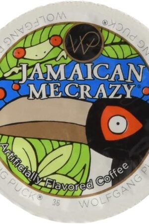 Wolfgang Puck Jamaican Me Crazy Flavored Coffee Single Serve Cups for Keurig, 24 Count (Pack of 2)