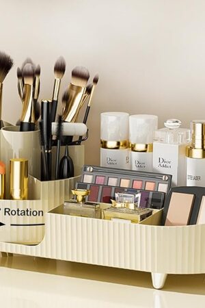 360° Rotating Large Makeup Organizer Cosmetic Storage for Skincare, Perfumes, Lotions