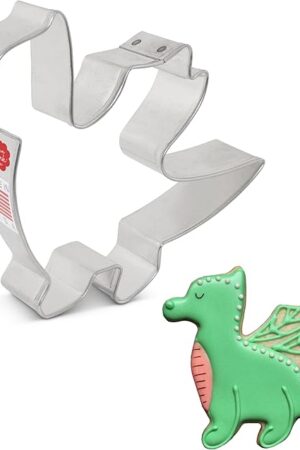 Ann Clark Cookie Cutters Dragon Cookie Cutter, 4" Made in USA