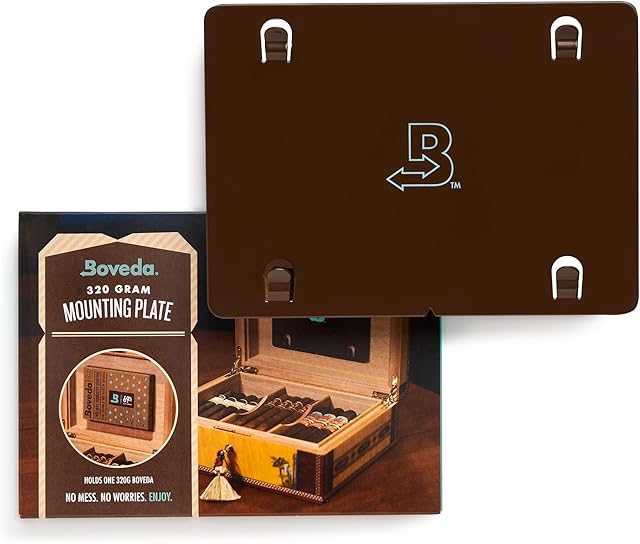 Boveda Metal Boveda Mounting Plate | For Use With One (1) Size 320 Boveda (Sold Separately) | Includes One (1) Mounting Magnet | 1-Count