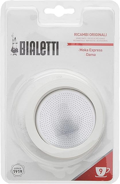 Bialetti Gaskets and Filter for 9 Cup Espresso Makers