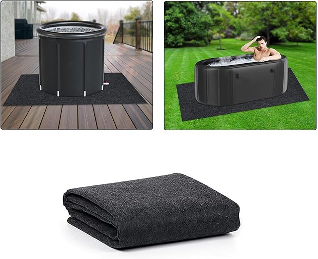 47x70 Inch Cold Plunge Tub Floor Mat Outdoor Indoor Round Oval