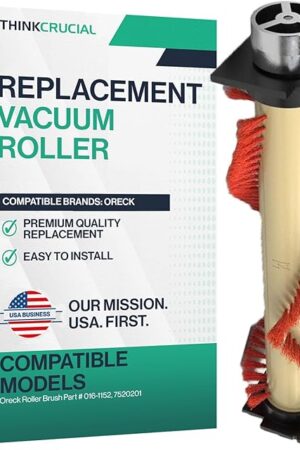 Crucial Vacuum Replacement Vacuum Roller – Compatible with Oreck Roller Brush Part # 016-1152, 7520201 – Fits Oreck XL Vacuum Model – Bulk (1 Pack)