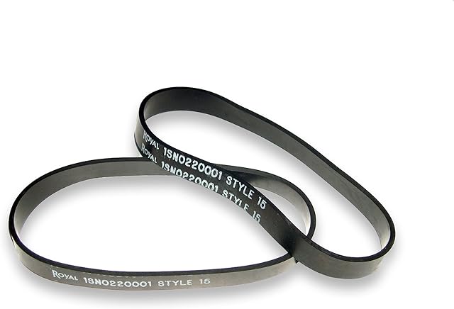 Dirt Devil Royal Vacuum Belt, Pack of 2, Style 15 Dynamite, OEM Authorized, Belt Replacement for Use in Royal Vacuum Cleaner Models