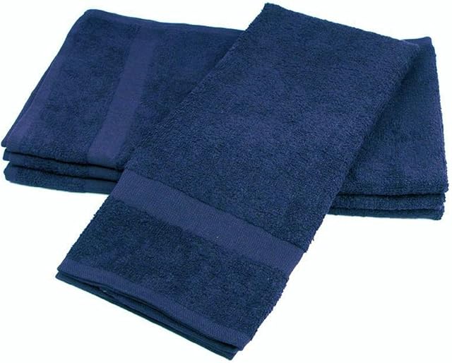 2 Pack Full Terry Hand Towels, 100% Cotton, Size 16x27