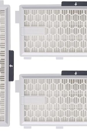 3 Pack AirClean 50 Replacement Filter Compatible with Miele AirClean SF-HA 50 Filter for Model # S4, S5, S6, S8, S4000, S4999, S5000, S5999, S6000, S6999, S8000, S8999,Complete C2 & C3
