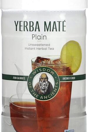 Wisdom of the Ancients Instant Yerba Mate Tea, Unsweetened, 2.82 Ounce
