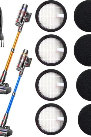 4 Pack Hepa Replacement Filters and 4pack Sponge Compatible with AFNOP Acevac11 Cordless Vacuum Cleaner.