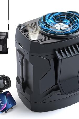 Waist Fan FS-06 Portable Personal Fan Clip on Waistband Belt Neck Fan