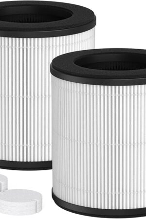 2-Pack B-D02U Replacement Filter Compatible with VEWIOR B-D02U Purifier, 3-Stage Filtration Filters, with Aromatherapy Tablets