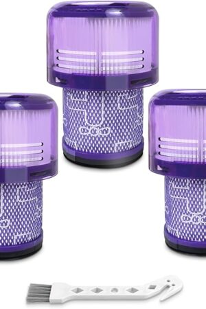 3 Pack Vacuum Filter Replacement for V11 Animal, V11 Torque Drive, V11 Complete, V11 Extra, V15 Detect, V15s Detect Submarine Cordless Vacuum, Replaces Part # 970013-02 & 970013-03