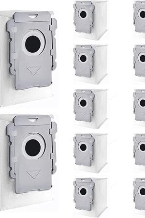 12 Packs Vacuum Bags for iRobot Roomba i3, i3+, i4, i4+, i6, i6+ i7, i7+, i7Plus, i8, i8+, j7, j7+, s9, s9+, s9Plus, i and s Series Clean Base Automatic Dirt Disposal Bags