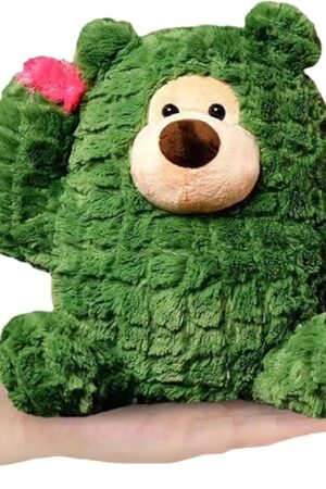 The Plant Cactus Stuffed Animals Plush Toys - Super Soft & Washable, Adorable Kids Character Animal Pillows, Perfect for Room Decor, Gifts for Ages 3+, Showcase Your Mood (Green-Cactus,9 inch)