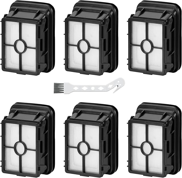 6 Pack Cross Wave Pet Pro Filter Replacement Parts for Bissell Crosswave Pet Pro Multi-Surface Vacuum Cleaner 1785 1785A 2211W 2306A 2328 2554 2304P 2554A 2210V 2590 2305 1785W Replace 1608684