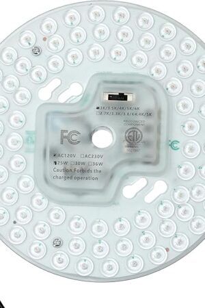 6.69'' LED Ceiling Fan Light Retrofit Kit 25W 3000LM Ceiling Light Replacement PCB Board 5CCT 3000K 3500K 4000K 5000K 6000K Adjustable 120V CRI90 Dimmable (25, watts)
