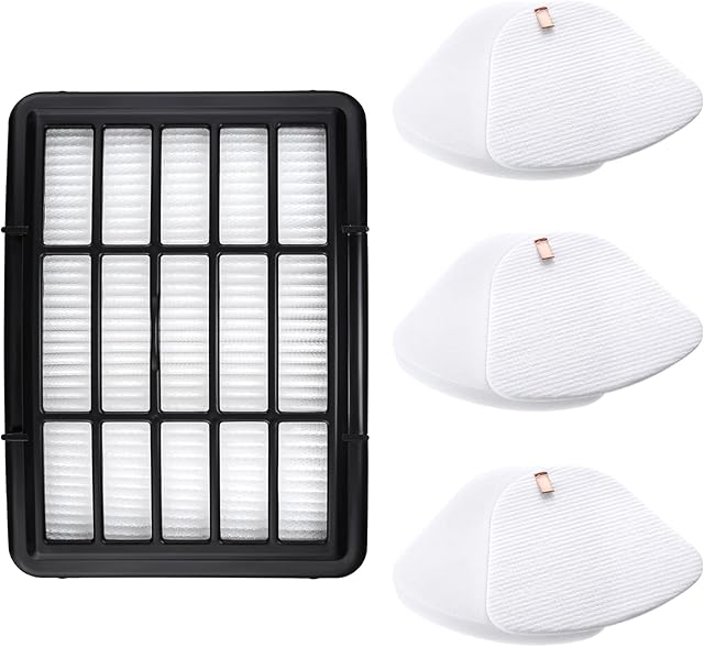 CERO Filters Replacement for Shark Navigator Lift Away ZU503AMZ, NV350, NV351, NV352, NV355, NV357, NV360, NV370, NV391, UV440, UV540, Compare to Parts #XFF350 & #XHF350, 1 NV350 Filter + 3 Pre-Felt