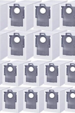 18 pack Dust Bags for roborock Qrevo, Qrevo MaxV, Qrevo S, Qrevo Pro, Qrevo Master, S8 Max Ultra, S8 MaxV Ultra, Qrevo plus Vacuum Cleaner,2.7L Large Capacity Disposable Dust Bags Replacement