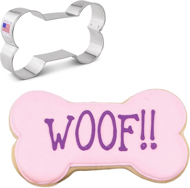 Ann Clark Cookie Cutters Extra Large Dog Bone Cookie Cutter, 5"
