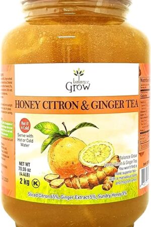 Balance Grow Honey Citron and Ginger Tea 70.55oz (4.4 lbs/2KG) pack of 1