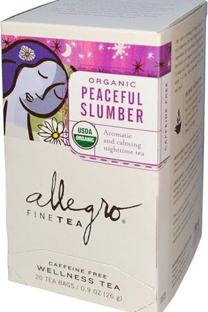 Allegro Tea, Organic Peaceful Slumber Tea Bags, 20 ct