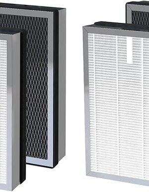 4 Pack 25 Replacement Filters Compatible with MA Series 25 B1/S1/W1 Air Purifier, 3-in-1 True Hepa and Activated Carbon Filter
