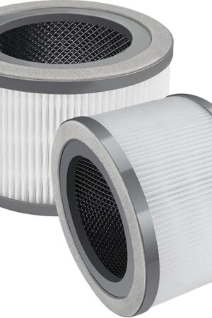 Vista 200 Replacement Filter Compatible for LEVOIT Air Models, 3-in-1 Pre, H13 High-Efficiency Activated Carbon Filtration System, Replace Part# Vista 200-RF, Pack of 2 By Improvedhand