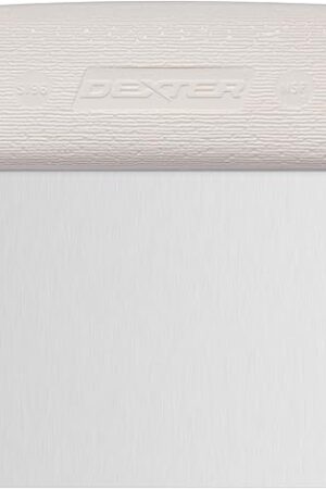 Dexter-Russell - Sani-Safe 19783 6" x 3" White Dough Cutter/Scraper with Polypropylene Handle