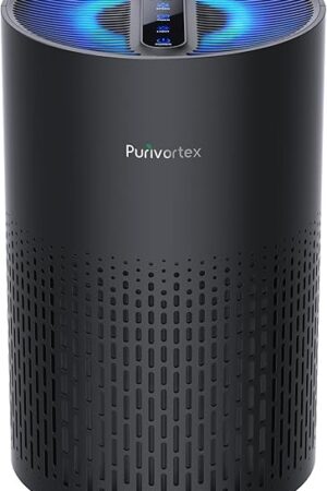 Air Purifiers for Bedroom, H13 True HEPA Filter for A11ergies, Pollen, Smoke, Dusts, Pets Dander, Odor, Hair, Ozone Free, 20db Quiet for Home, Room, Kitchen, SGS Certificaion - AC400 Black