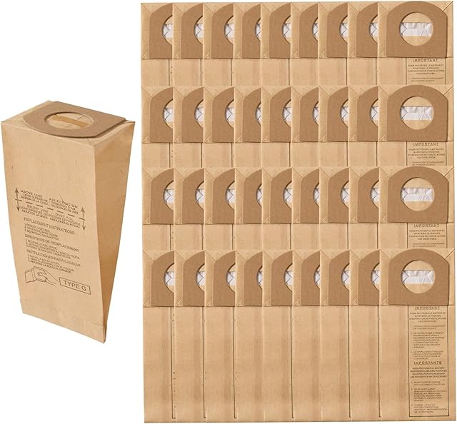CF Clean Fairy 36 Pack Vacuum Cleaner Bags Compatible with Royal Dirt Devil Type G Handheld Vacuums Replacement for 3010347001, 3010348001