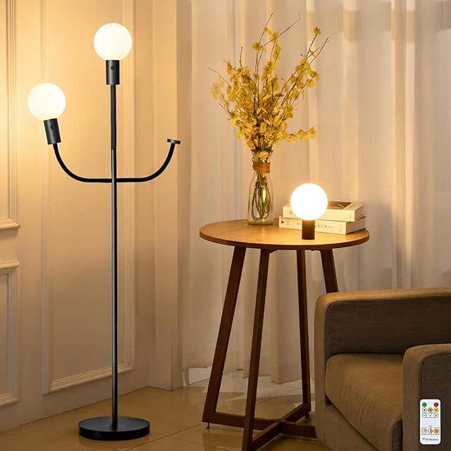 Led Magnetic Floor Lamps Black 15W