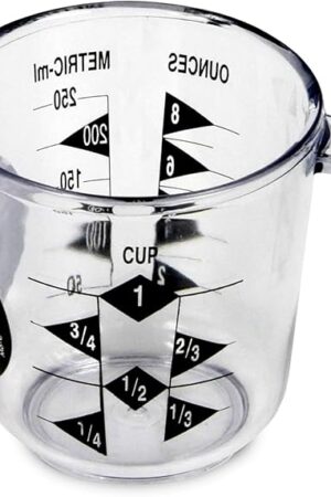 Chef Craft Select Plastic Measuring Cup, 1 Cup Capacity, Clear