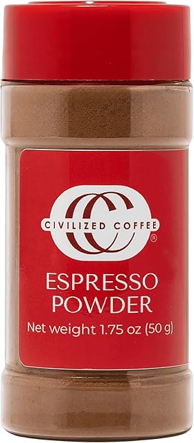 Civilized Coffee Espresso Coffee Powder for Baking & Smoothies, Non-GMO Colombian Coffee, Medium Roast, Fine ground (1.75 oz) (1)