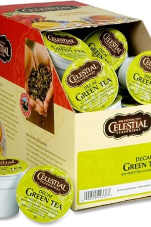 Celestial Seasonings Decaf Green Tea, K-Cup Portion Pack for Keurig K-Cup Brewers, 24-Count